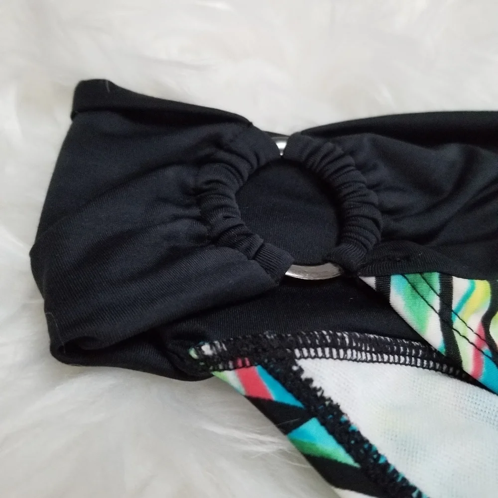 Swim Systems multicolored black full bikini Bottom
